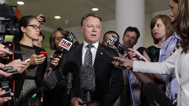 Standing down: Chief Government Whip Joel Fitzgibbon.