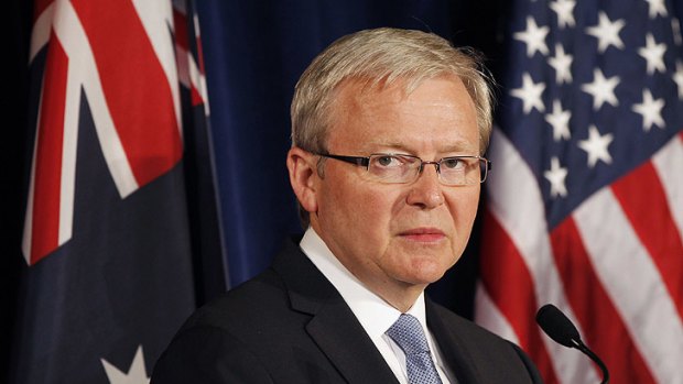 Foreign Minister Kevin Rudd has urged Australia to abstain from voting on an independent Palestinian state.