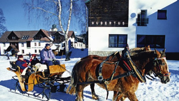 Horse-drawn or on skis, great snow conditions abound in North Bohemia.