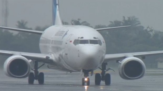 Mario Stevan Ambarita, 21, was spotted staggering around the tarmac at Jakarta airport on Tuesday, shortly after the Garuda Indonesia domestic flight landed from Sumatra Island to the north.
