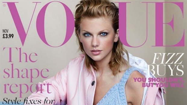 Different again: Swift covering the November edition of the British <i>Vogue</i>.