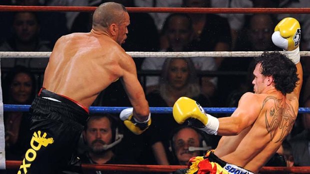 Round two ... "Anthony [Mundine] should go in to hiding, Daniel [Geale] will embarrass him" ... Daniel Geale's manager Garrie Francisco.