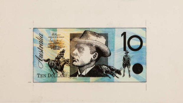 Max Robinson's bank note.