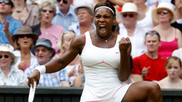 Serena Williams at Wimbledon in July.