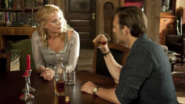 Drinking game ... Andrea and The Governor in <i>The Walking Dead</i>