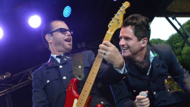 Kirk Pengilly and Ciaran Gribbin of INXS.