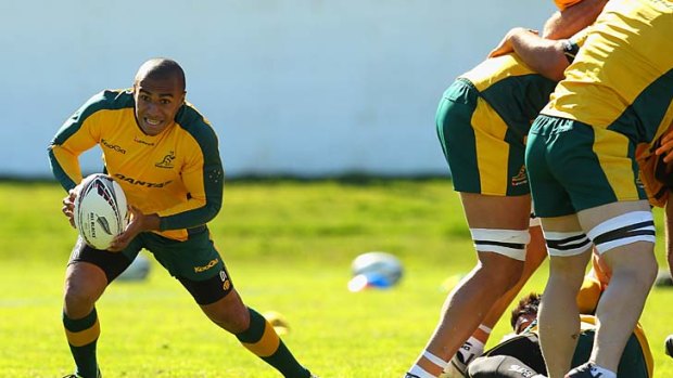 Men on a mission &#8230; Will Genia shows the intensity of Australia's training sessions in preparation for this Saturday's clash against the All Blacks in Auckland. Wallabies coach Robbie Deans has avoided pre-match mind games.