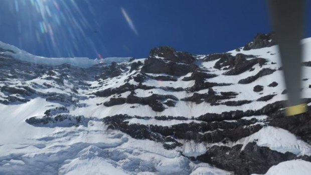 Mount Rainier's Liberty Ridge, the group's last known location.