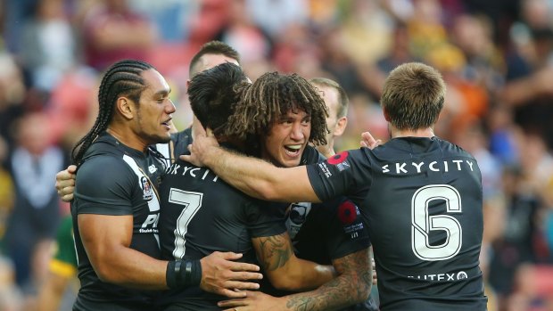 Jubilation: The Kiwis are poised to become the No.1 Test rugby league nation in the world.