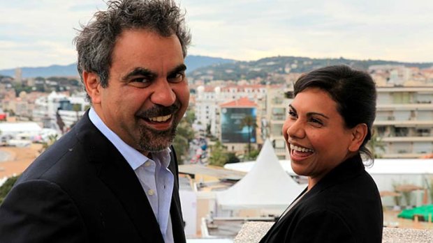 Director Wayne Blair with star Deborah Mailman in Cannes.