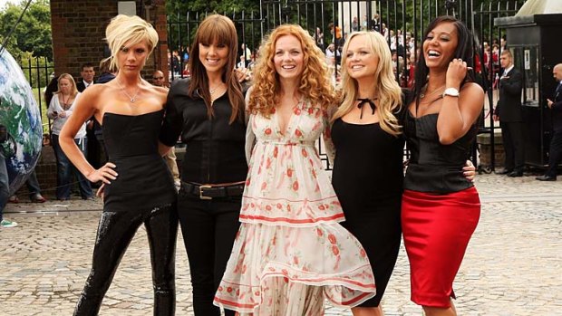 Will the 'girl power' torchbearers make an appearance? The Spice Girls (from left to right) Victoria Beckham, Melanie Chisholm, Geri Halliwell, Emma Bunton and Melanie Brown at their last reunion in 2007.