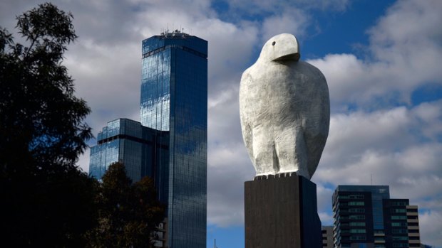Giant sculpture will have to go... Bunjil, currently situated at Docklands.