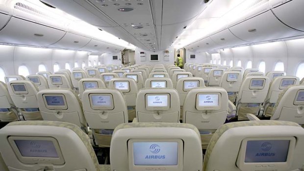 Emirates is reportedly looking at squeezing an extra seat per row into its A380 superjumbo economy class.