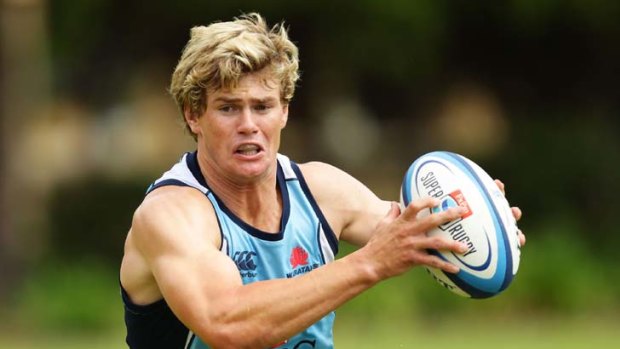Knowing me, knowing you &#8230; Berrick Barnes of the Waratahs. Barnes and Brendan McKibbin have worked hard to iron out the kinks in their performances, something that paid off with a win against the Force.