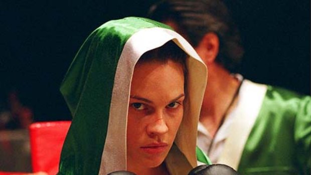 Hilary Swank in Million Dollar Baby.