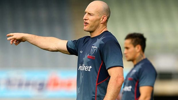 Stirling Mortlock is getting ready for his first game as captain this season.