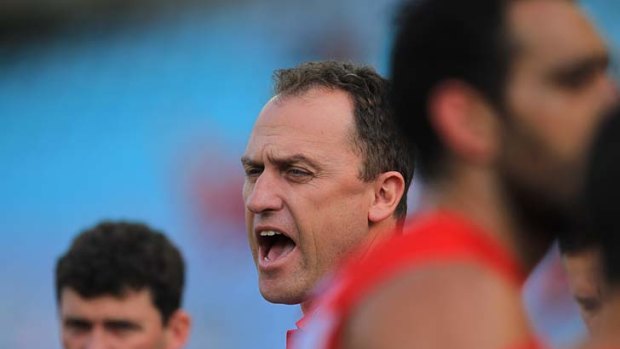 Next in line: John Longmire took the reins at the Swans after a nine-year apprenticeship to Paul Roos.