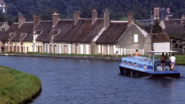 The good life ... a barge in France.