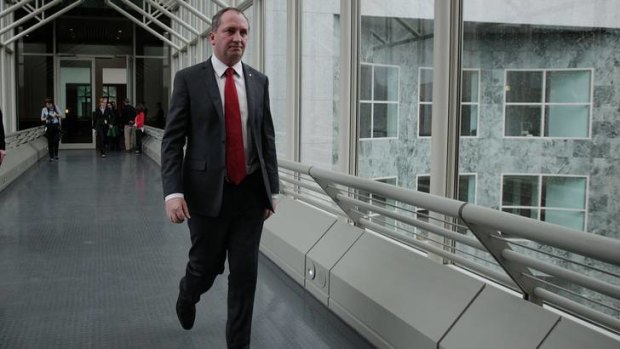 Senator Barnaby Joyce says a single cow or lamb could effectively cost as much as a house, if it meant an abbatoir was pushed over the edge and had to pay the carbon tax.