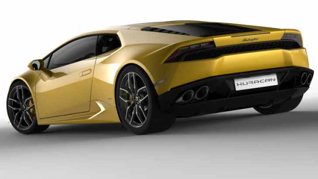The Huracan's rear profile is softer and 'more feminine' than some of the company's other designs.