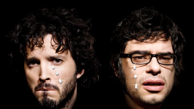 'Finally returning to Australia': Flight of the Conchords (Bret McKenzie and Jemaine Clement).