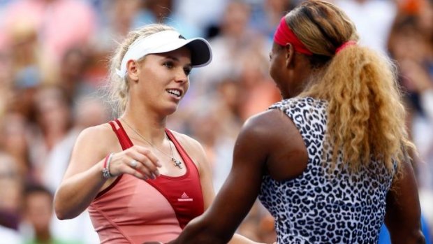 Good friends: Caroline Wozniacki and Williams.