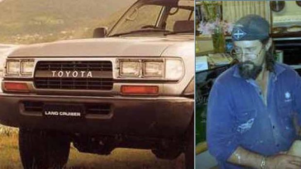 The 46-year-old may be driving a silver-coloured 1993 Toyota Landcruiser fitted with a bullbar, lift-kit and dual lockers, with Queensland registration 232 SLA.