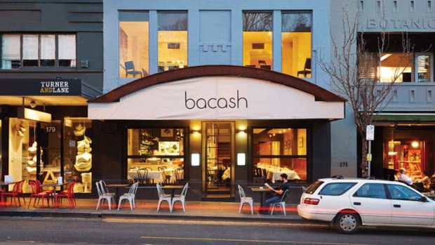 Bacash restaurant in South Yarra's Domain Road village.