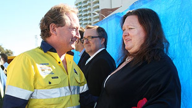 Gina Rinehart has knocked Andrew 'Twiggy' Forrest from top spot.
