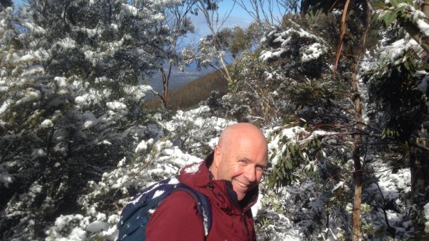 Flanagan on Mount Wellington.