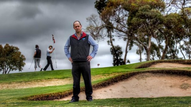 Course manager Craig Marrow on the Horsham Golf Club links.