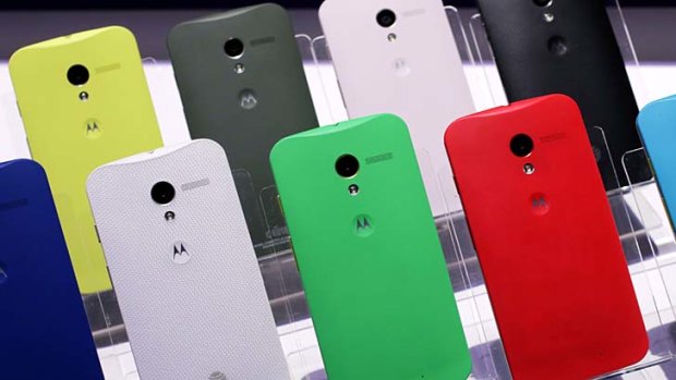 Colour my world: Motorola's Moto X comes in various colours and designs.