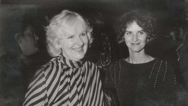 Happy together … Shirley and Susan Wyndham at the theatre in the mid-1980s.