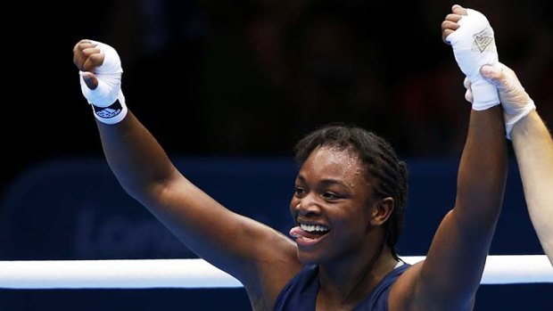 Claressa Shields ... through to the gold medal bout.