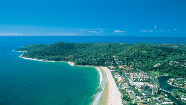 View of Noosa Heads and Noosa National Park.