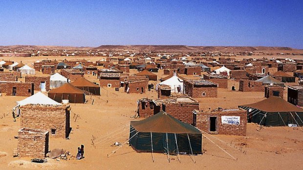One of the Saharawi refugee camps near Tindouf in Algeria.