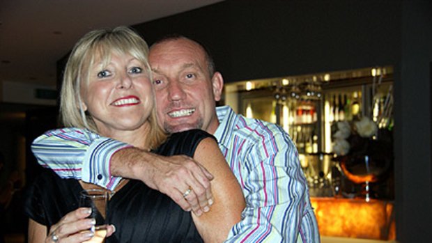 Shaun  Akehurst with his wife Heather, who was not holidaying with him when the accident happened.