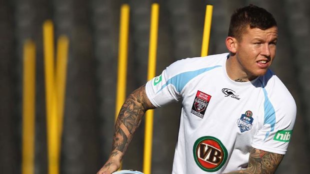 Sharks circling &#8230; Blues five-eighth Todd Carney has been a revelation for Cronulla this year.