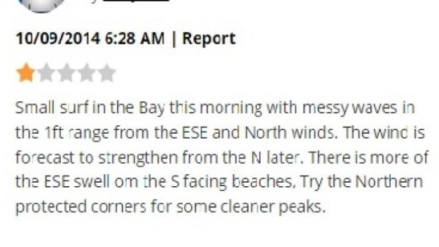 The surf report for The Pass on the Coastalwatch website.