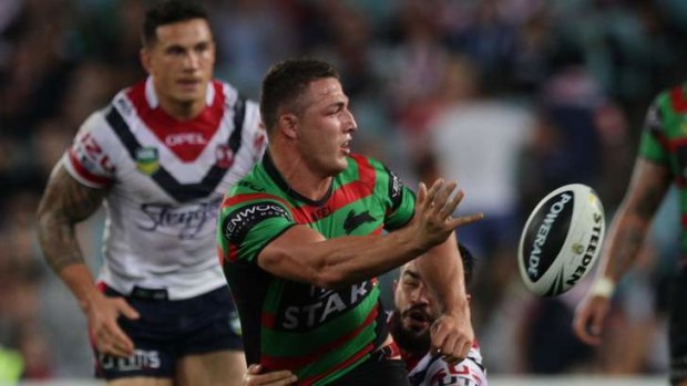 Call for calm: Rabbitohs great Mario Fenech wants to see improved composure from Englishman Sam Burgess.