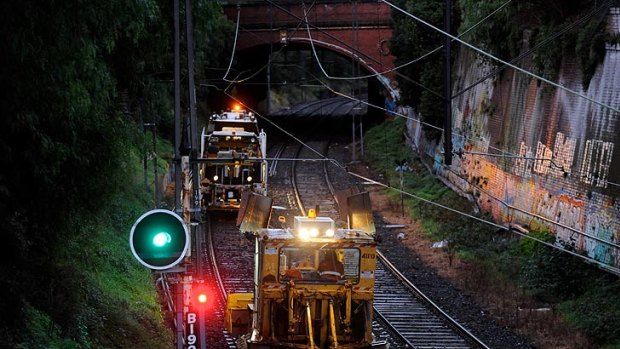 Maintenance work continues on the Sandringham line where a train derailment has forced the suspension of services.