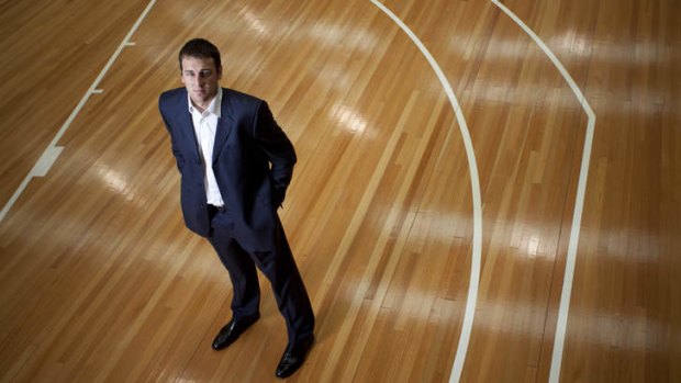 Basketballer Andrew Bogut at his sports centre in Carrum Downs.