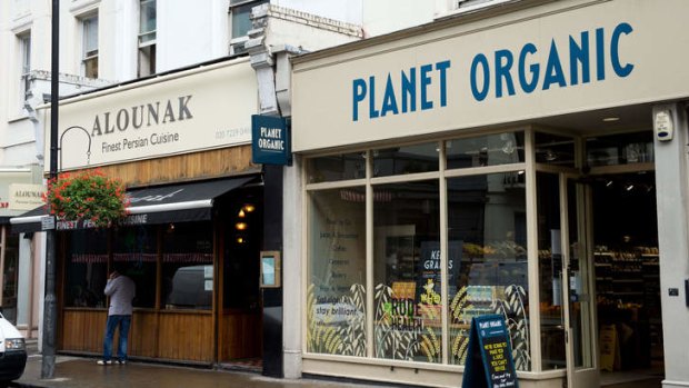 A general view of the Alounak Persian restaurant in Westbourne Grove, west London, where a man was reportedly arrested on suspicion of terrorism.