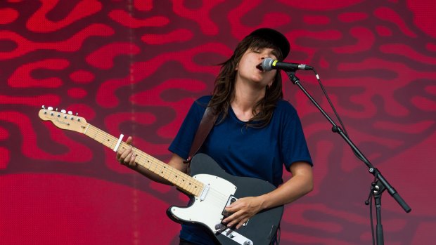 Courtney Barnett performs for the Falls faithful. 