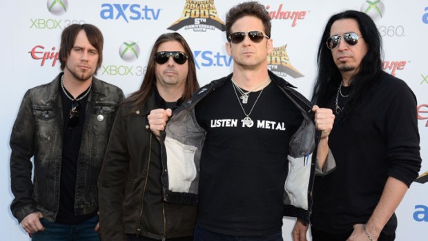 The most recent to pull out from Soundwave ... Ex-Metallica bassist Jason Newsted (centre) with his band Newsted.