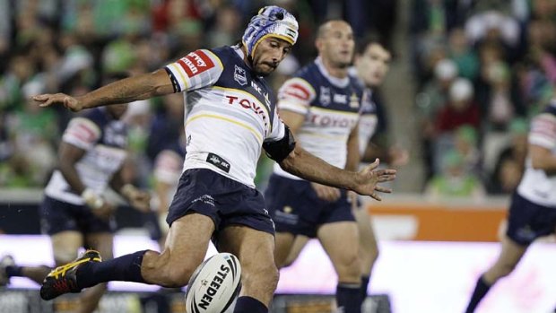 Testing time &#8230; Johnathan Thurston looks forward to the Storm match tonight.