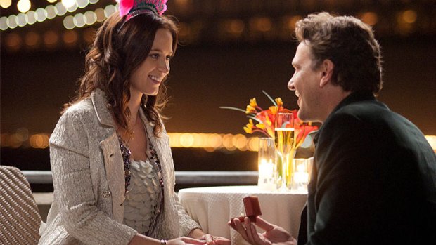 Emily Blunt and Jason Segel in The Five-Year Engagement.