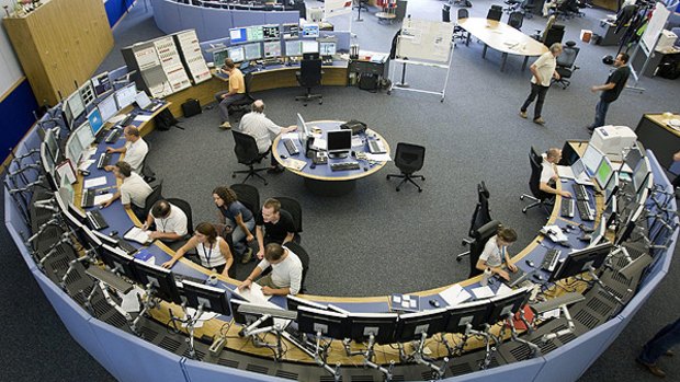 The CERN Control Centre where the operators commission the Collider.