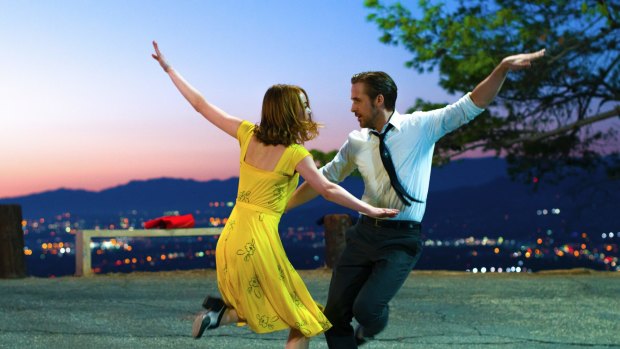 Ryan Gosling and Emma Stone in <i>La La Land</i>. Emma Stone is the only Best Actress nominee to come from a Best Picture-nominated film.