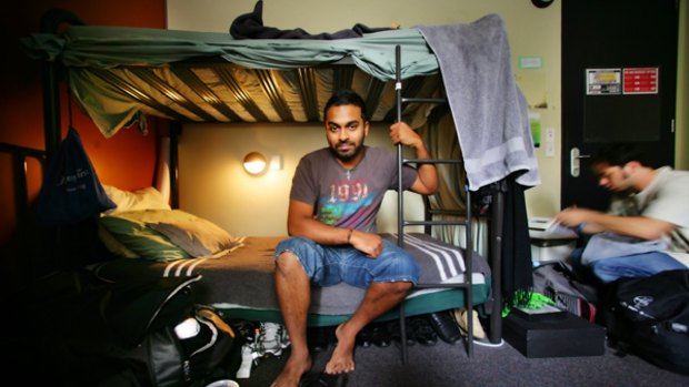 Right at home: Mevan Karutnaratne has enjoyed hostel life for more than two years.